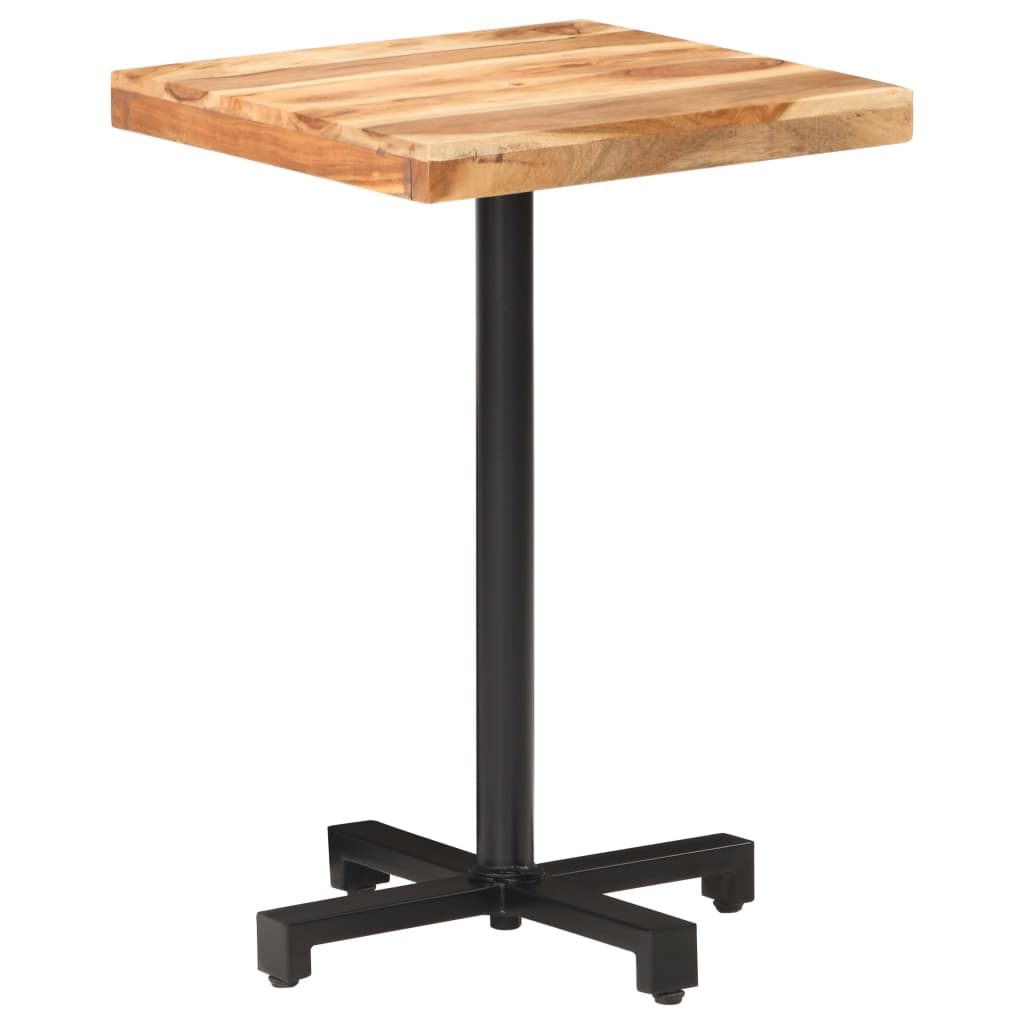 Bistropöytä neliö 50x50x75 cm täysi akaasiapuu - Sisustajankoti.fi