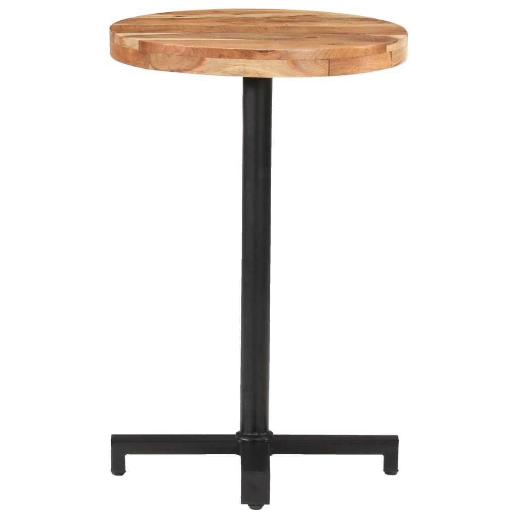 Bistropöytä pyöreä Ø50x75 cm täysi akaasiapuu - Sisustajankoti.fi