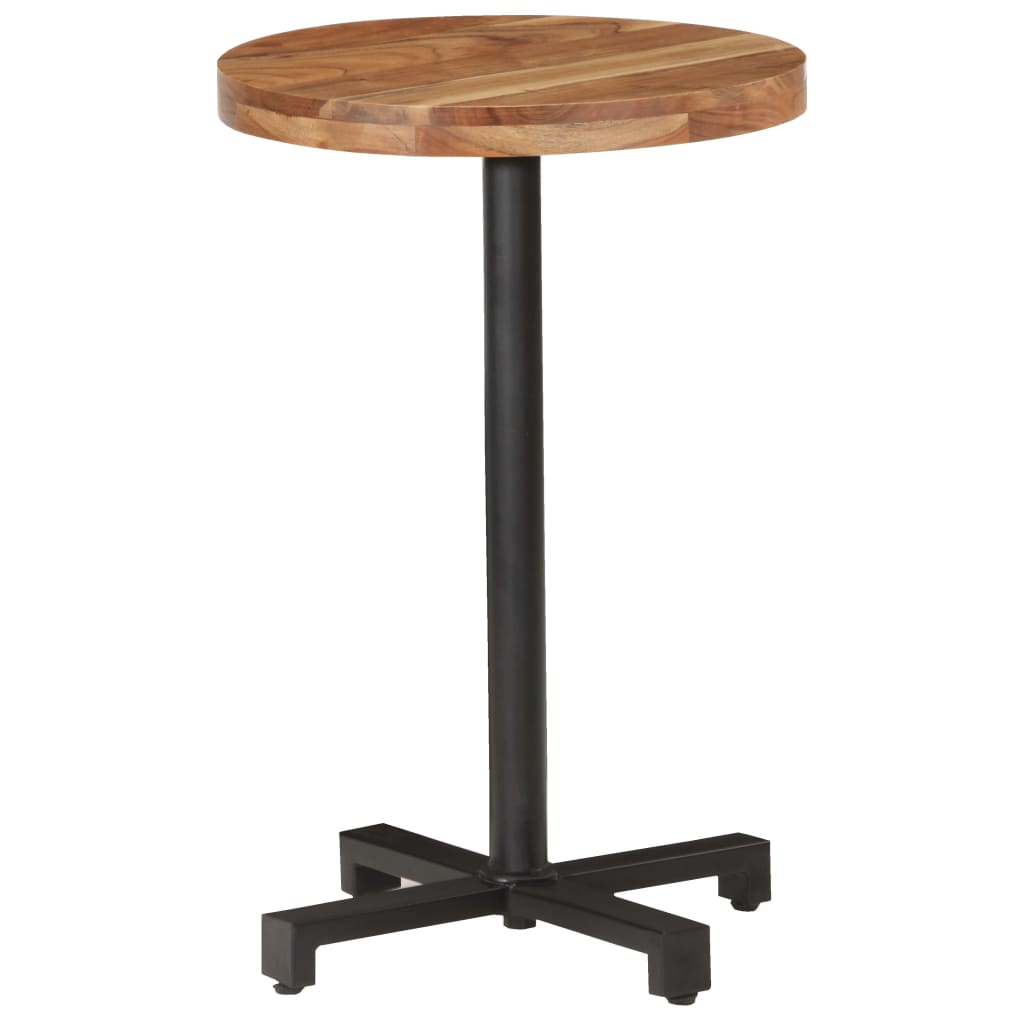 Bistropöytä pyöreä Ø50x75 cm täysi akaasiapuu - Sisustajankoti.fi