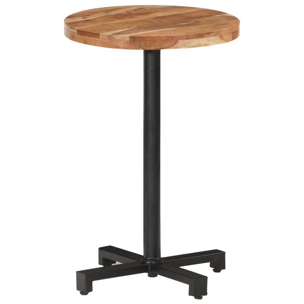 Bistropöytä pyöreä Ø50x75 cm täysi akaasiapuu - Sisustajankoti.fi