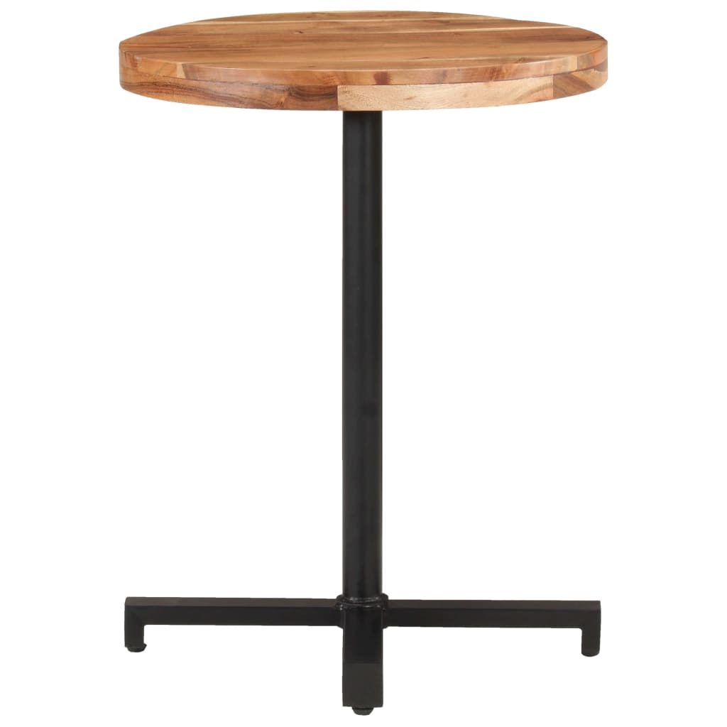 Bistropöytä pyöreä Ø60x75 cm täysi akaasiapuu - Sisustajankoti.fi