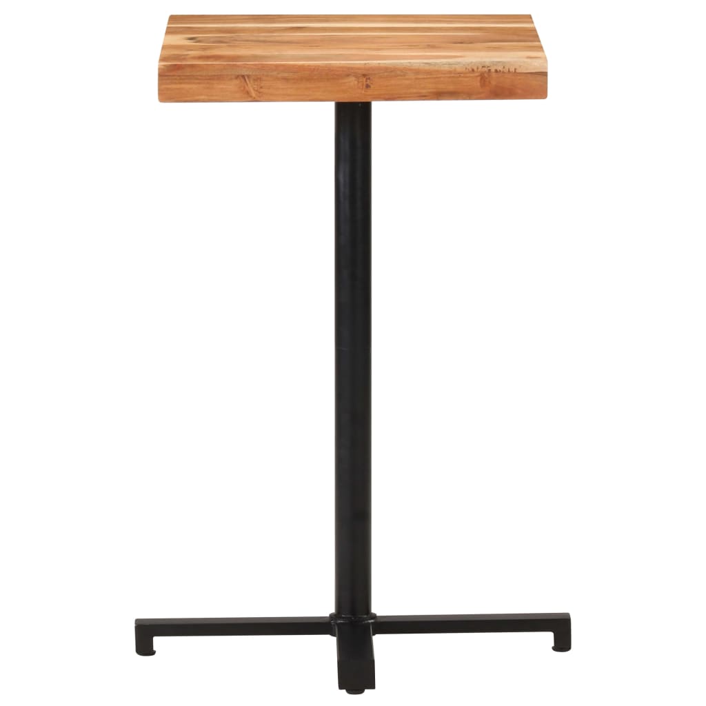 Baaripöytä neliö 50x50x110 cm täysi akaasiapuu - Sisustajankoti.fi