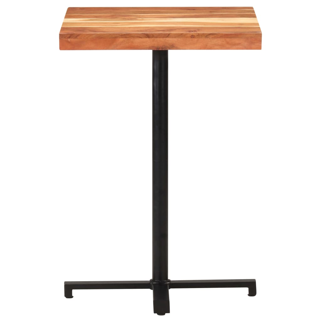 Baaripöytä neliö 60x60x110 cm täysi akaasiapuu - Sisustajankoti.fi