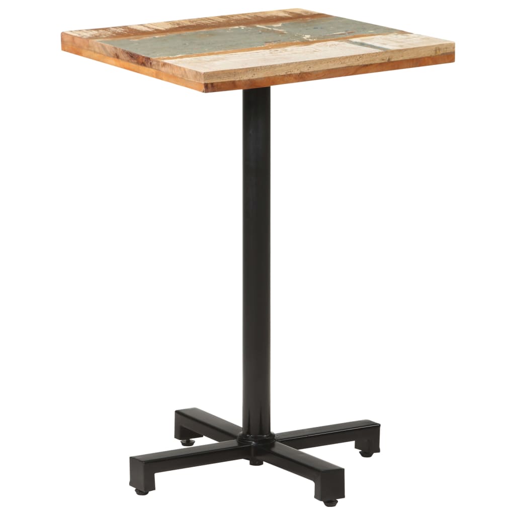 Bistropöytä neliö 50x50x75 cm kierrätetty täyspuu - Sisustajankoti.fi