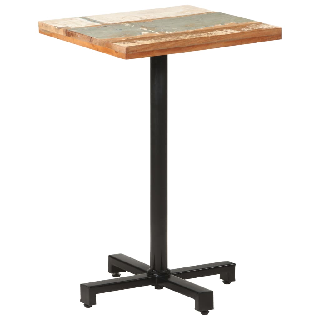 Bistropöytä neliö 50x50x75 cm kierrätetty täyspuu - Sisustajankoti.fi