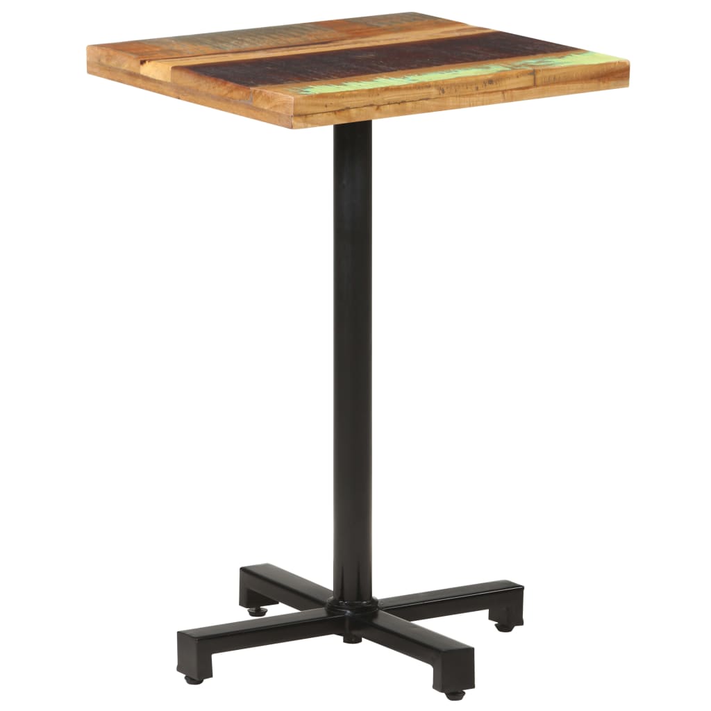 Bistropöytä neliö 50x50x75 cm kierrätetty täyspuu - Sisustajankoti.fi