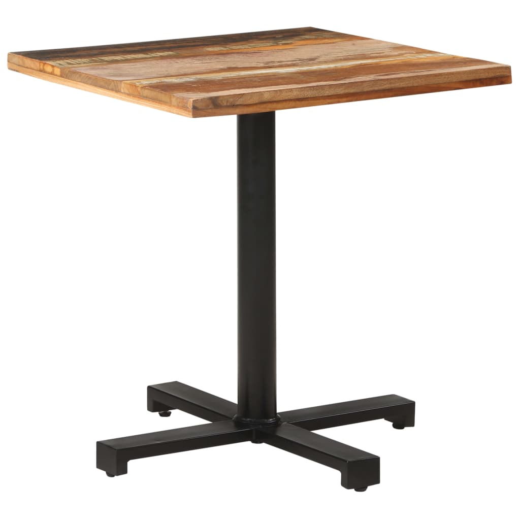 Bistropöytä neliö 70x70x75 cm kierrätetty täyspuu - Sisustajankoti.fi