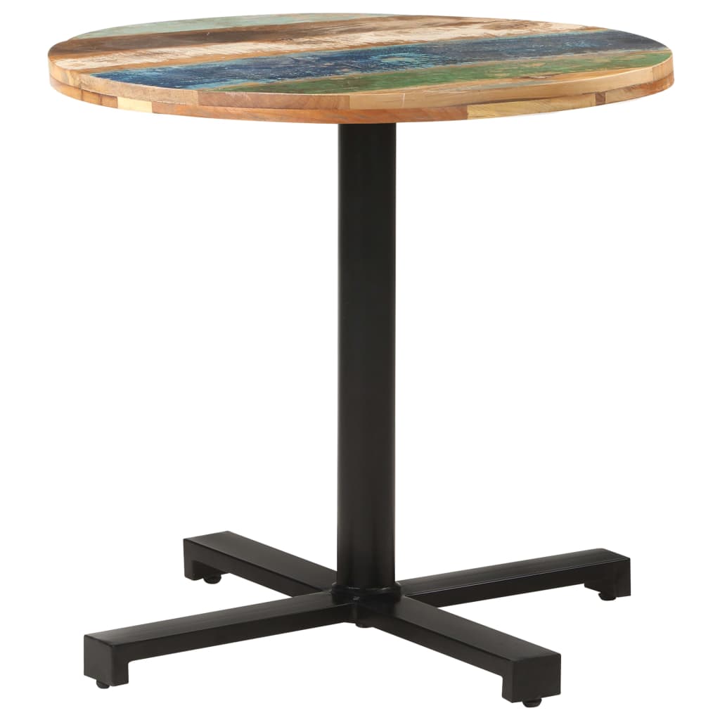 Bistropöytä pyöreä Ø80x75 cm kierrätetty täyspuu - Sisustajankoti.fi