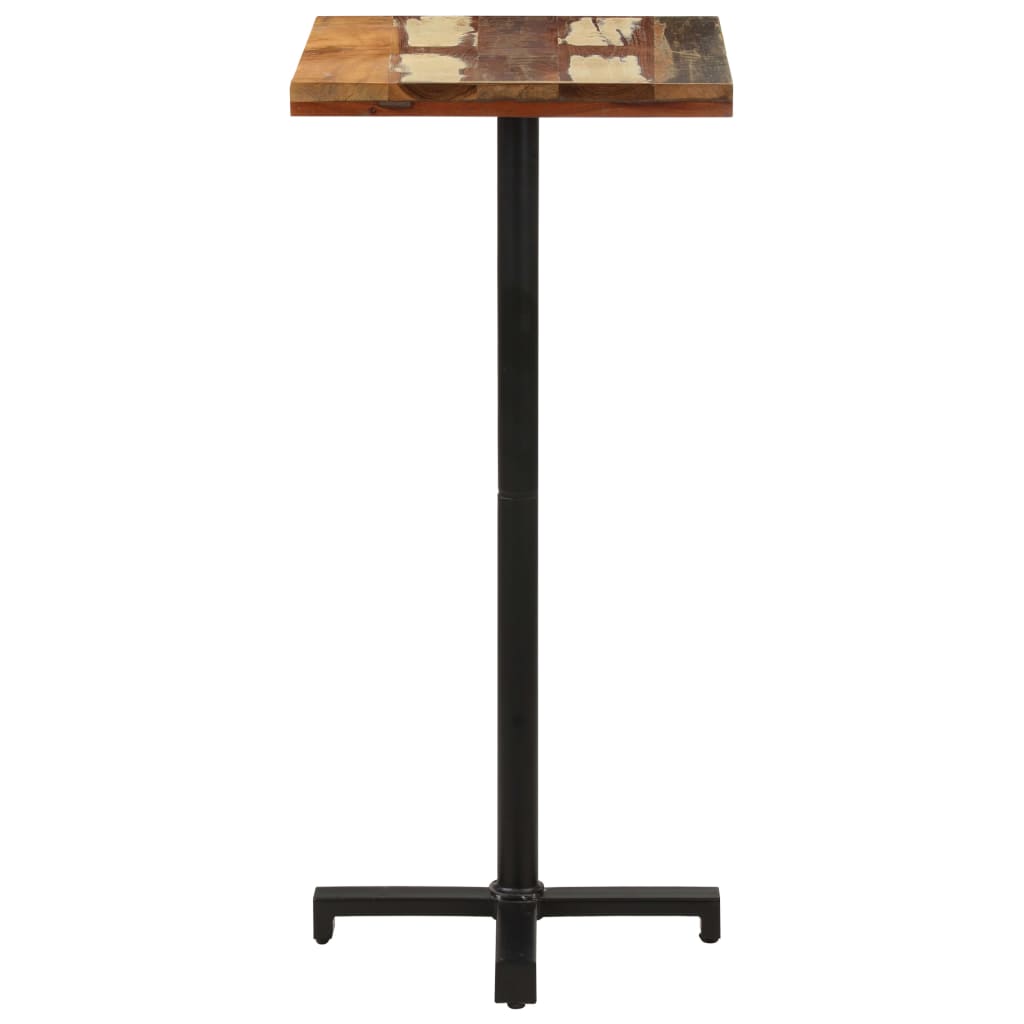 Bistropöytä neliö 50x50x110 cm kierrätetty täyspuu - Sisustajankoti.fi