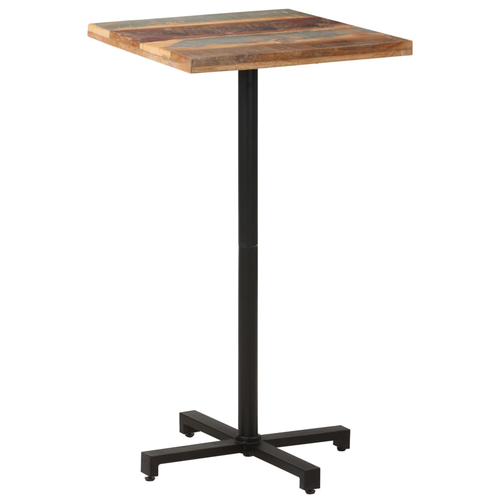 Bistropöytä neliö 60x60x110 cm kierrätetty täyspuu - Sisustajankoti.fi
