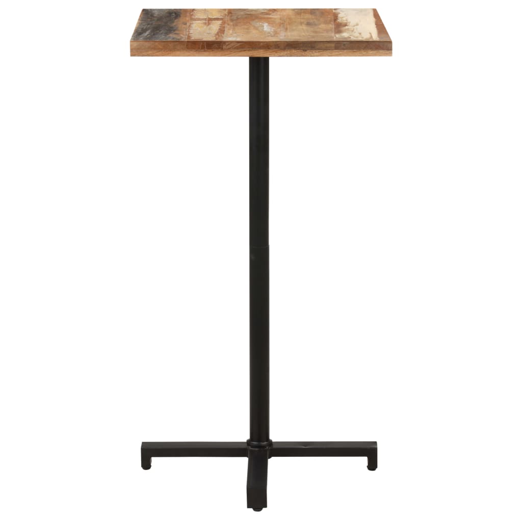 Bistropöytä neliö 60x60x110 cm kierrätetty täyspuu - Sisustajankoti.fi