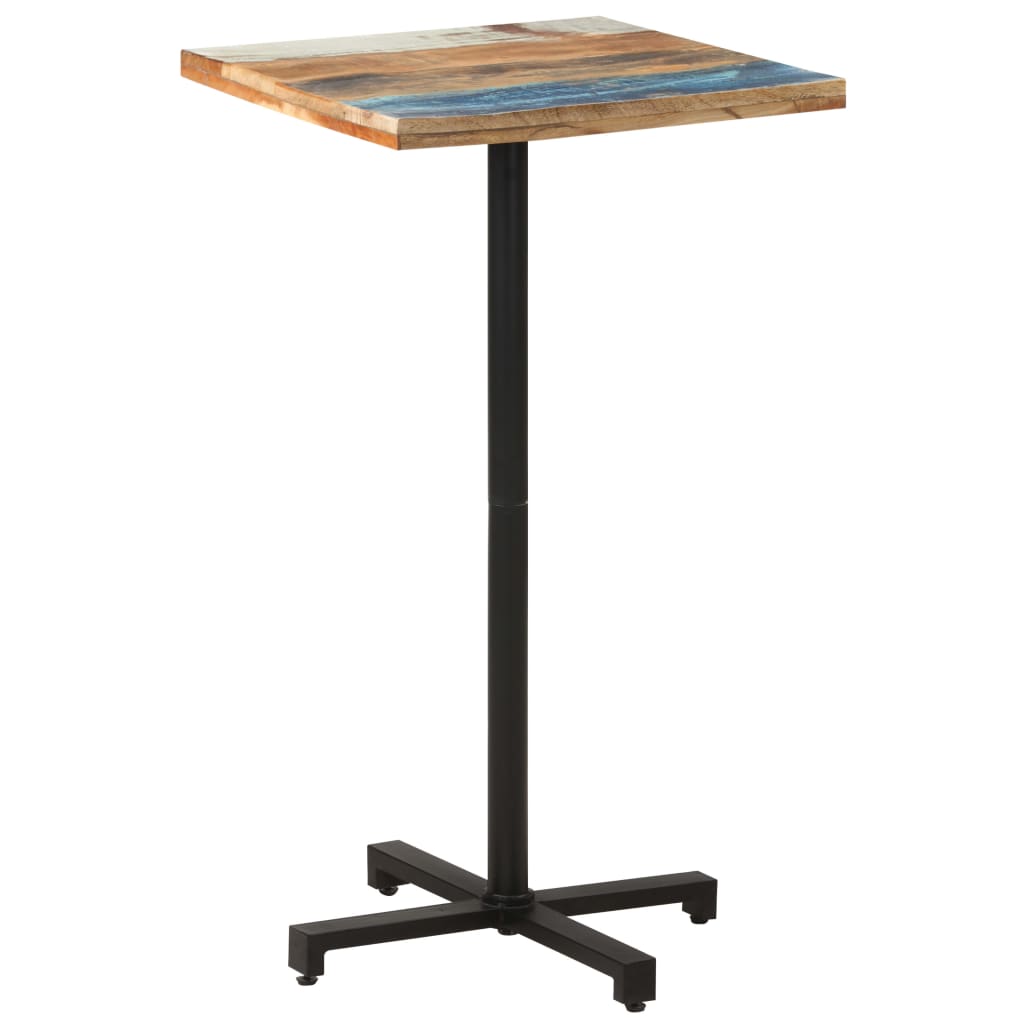 Bistropöytä neliö 60x60x110 cm kierrätetty täyspuu - Sisustajankoti.fi