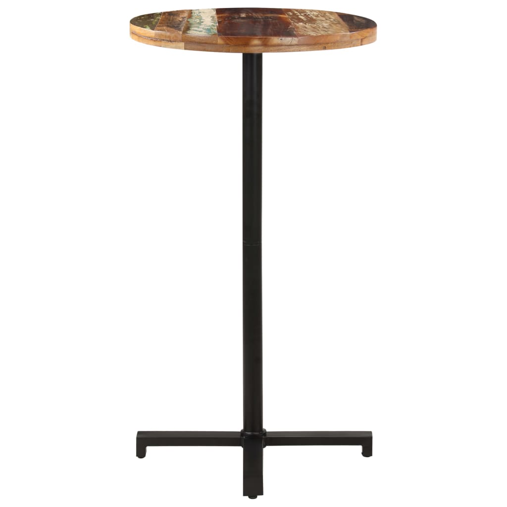 Bistropöytä pyöreä Ø60x110 cm kierrätetty täyspuu - Sisustajankoti.fi