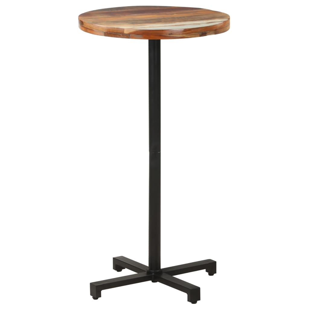 Bistropöytä pyöreä Ø60x110 cm kierrätetty täyspuu - Sisustajankoti.fi
