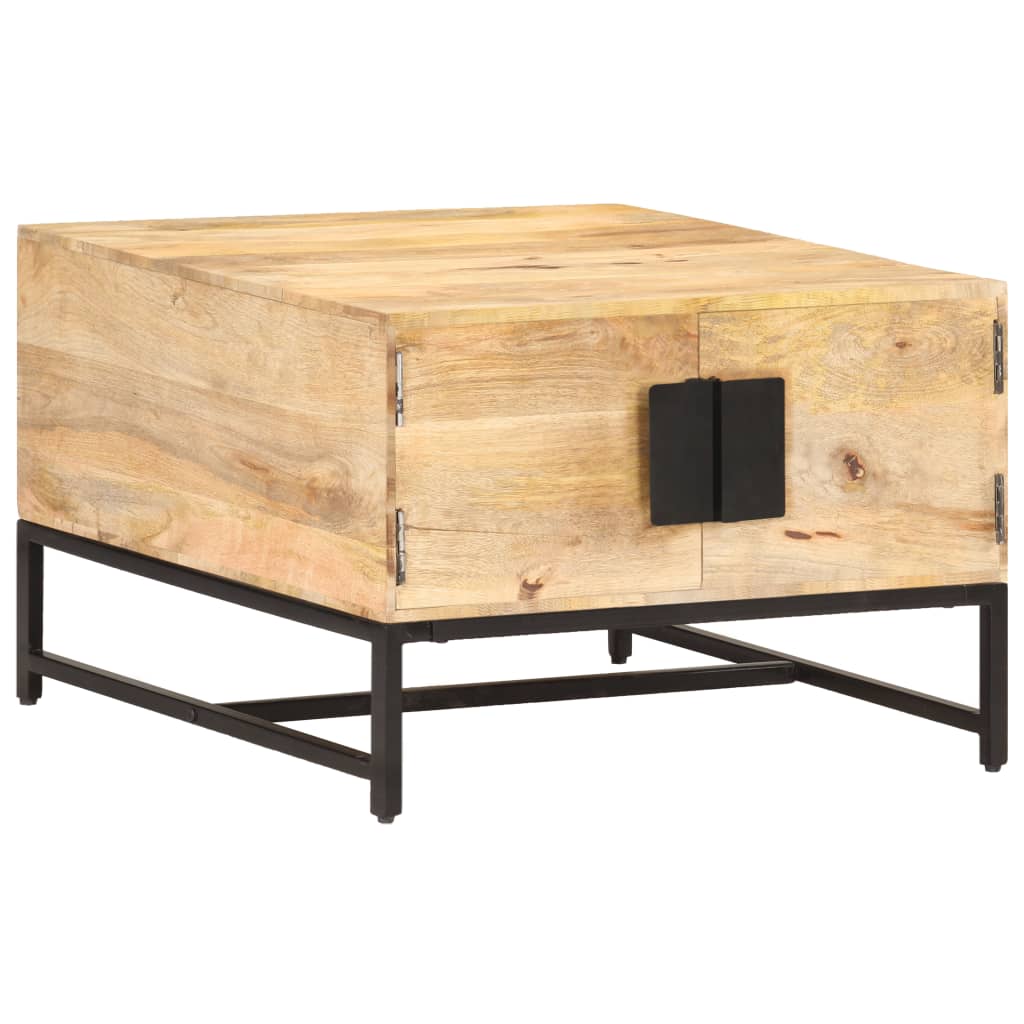 Sohvapöytä 67x67x45 cm täysi mangopuu - Sisustajankoti.fi