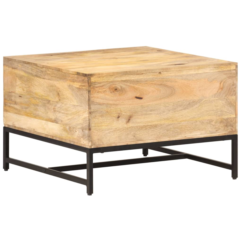 Sohvapöytä 67x67x45 cm täysi mangopuu - Sisustajankoti.fi