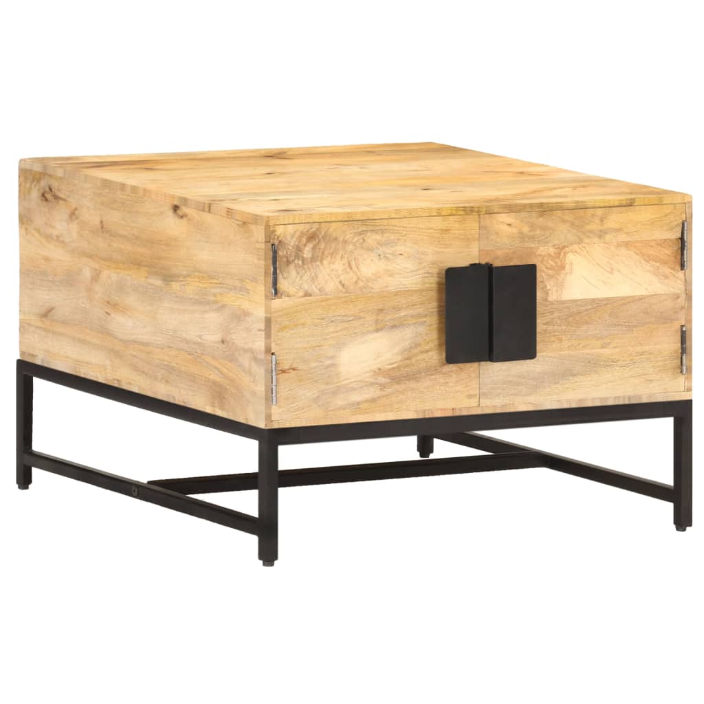 Sohvapöytä 67x67x45 cm täysi mangopuu - Sisustajankoti.fi