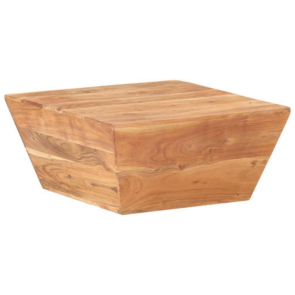 Sohvapöytä V-muoto 66x66x30 cm täysi akaasiapuu - Sisustajankoti.fi