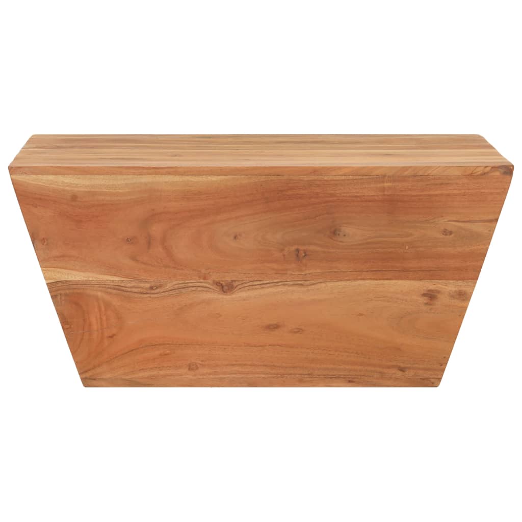 Sohvapöytä V-muoto 66x66x30 cm täysi akaasiapuu - Sisustajankoti.fi
