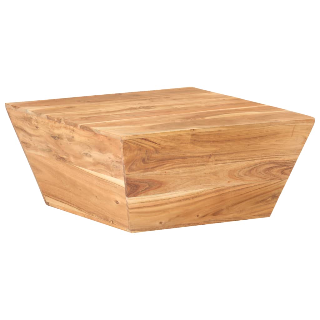 Sohvapöytä V-muoto 66x66x30 cm täysi akaasiapuu - Sisustajankoti.fi