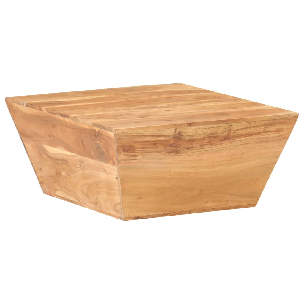 Sohvapöytä V-muoto 66x66x30 cm täysi akaasiapuu - Sisustajankoti.fi