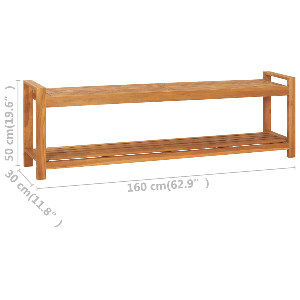 Penkki 160 cm täysi tiikki - Sisustajankoti.fi