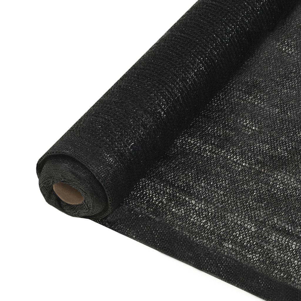 Näkösuoja HDPE 1,5x25 m musta 150 g/m² - Sisustajankoti.fi