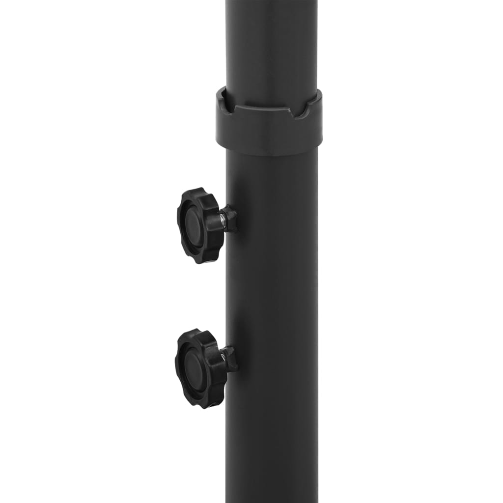Tupla-aurinkovarjo terästanko hiekka 600 cm - Sisustajankoti.fi