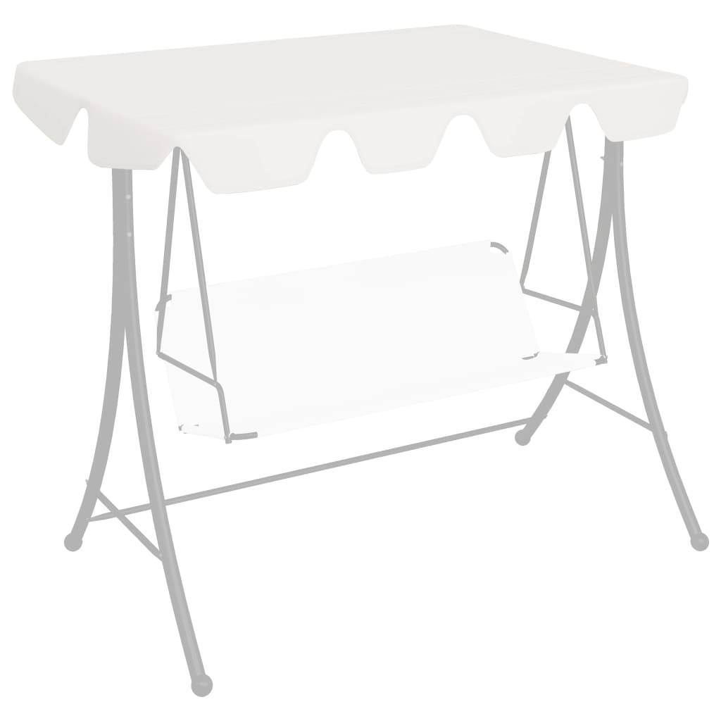 Vaihtokatos puutarhakeinuun valkoinen 150/130x70/105 cm - Sisustajankoti.fi