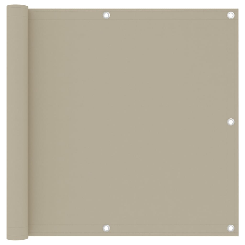 Parvekkeen suoja beige 90x500 cm Oxford kangas - Sisustajankoti.fi