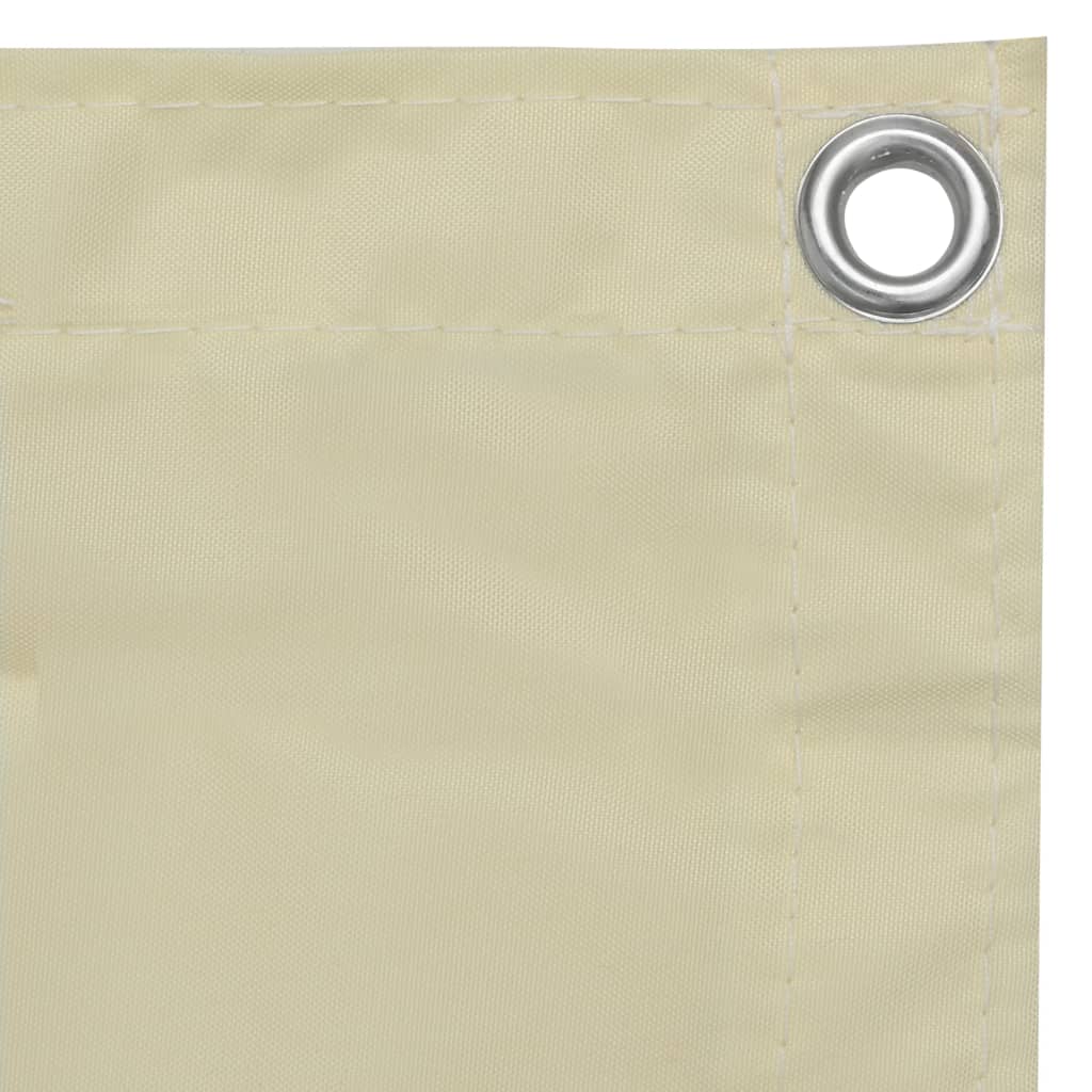 Parvekkeen suoja kerma 90x500 cm Oxford kangas - Sisustajankoti.fi