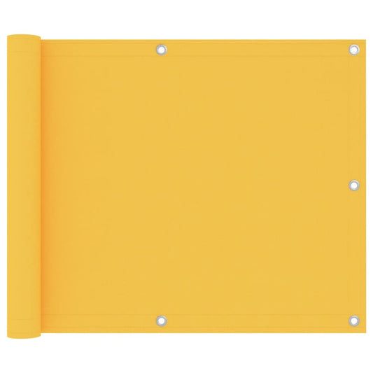 Parvekkeen suoja keltainen 75x500 cm Oxford-kangas - Sisustajankoti.fi