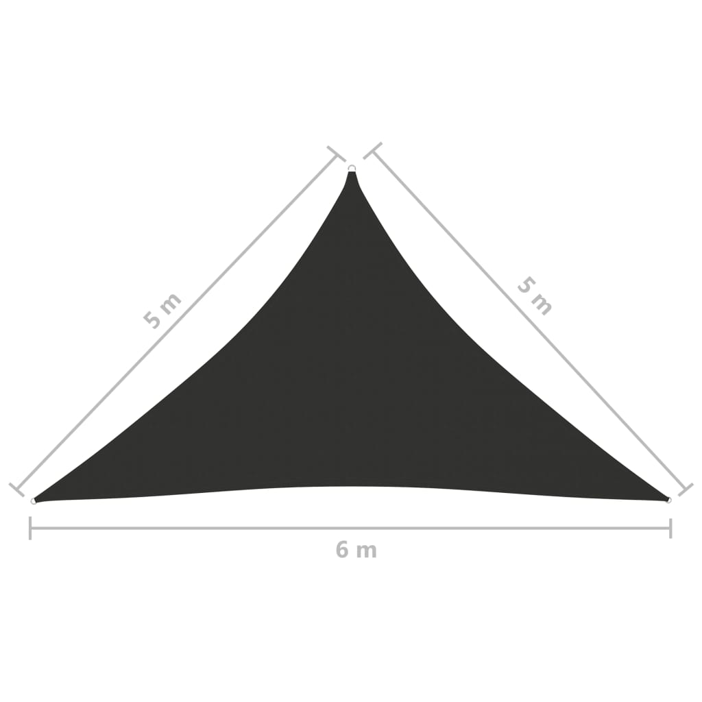 Aurinkopurje Oxford-kangas kolmio 5x5x6 m antrasiitti - Sisustajankoti.fi