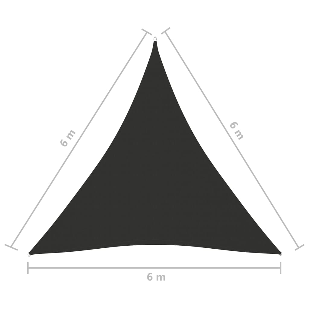 Aurinkopurje Oxford-kangas kolmio 6x6x6 m antrasiitti - Sisustajankoti.fi