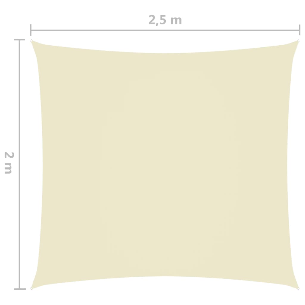 Aurinkopurje Oxford-kangas suorakaide 2x2,5 m kerma - Sisustajankoti.fi
