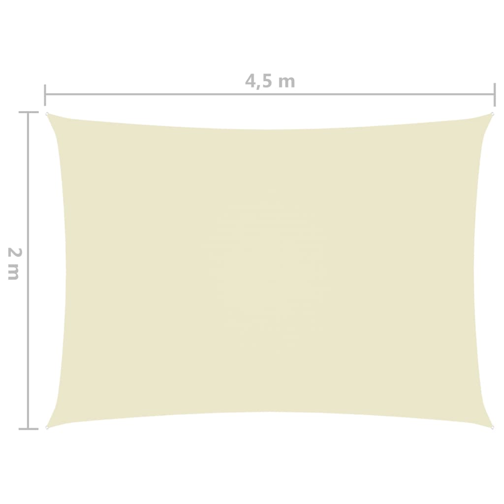 Aurinkopurje Oxford-kangas suorakaide 2x4,5 m kerma - Sisustajankoti.fi