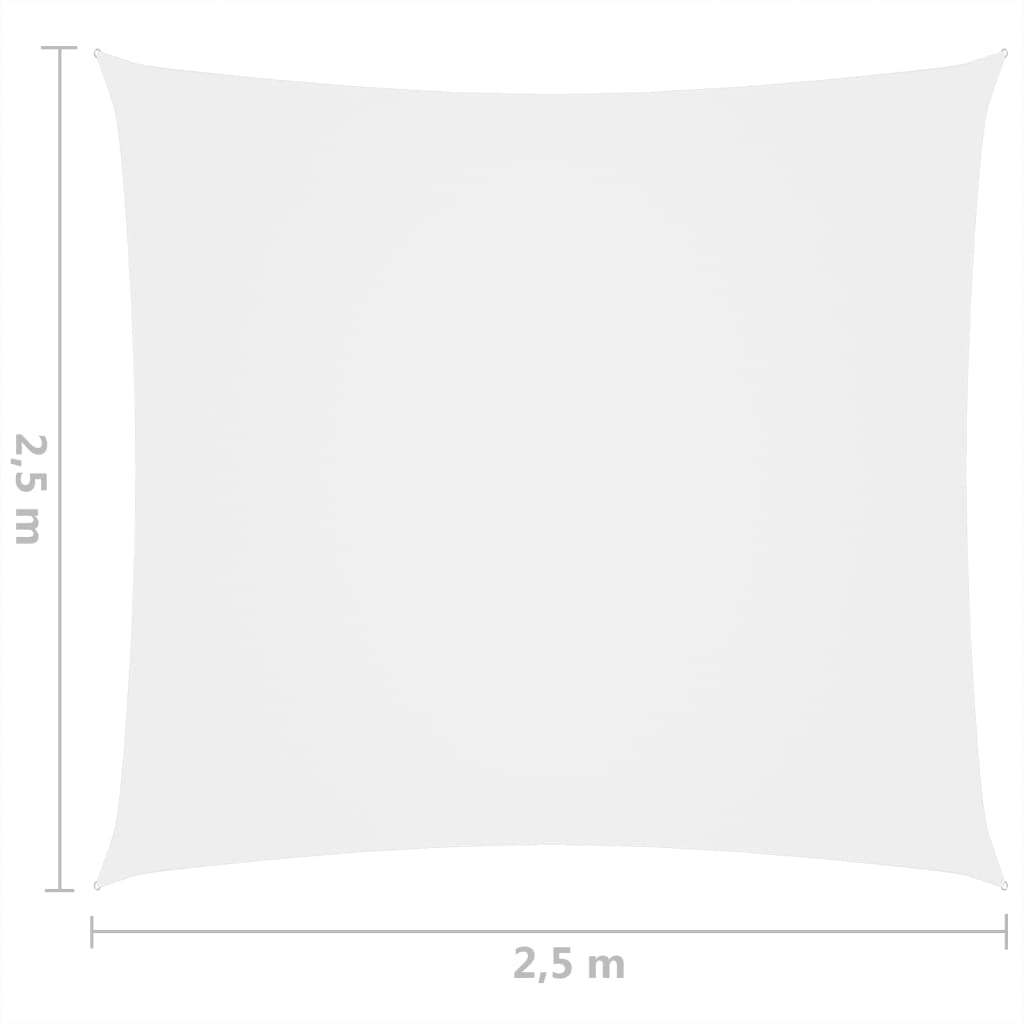 Aurinkopurje Oxford-kangas neliö 2,5x2,5 m valkoinen - Sisustajankoti.fi