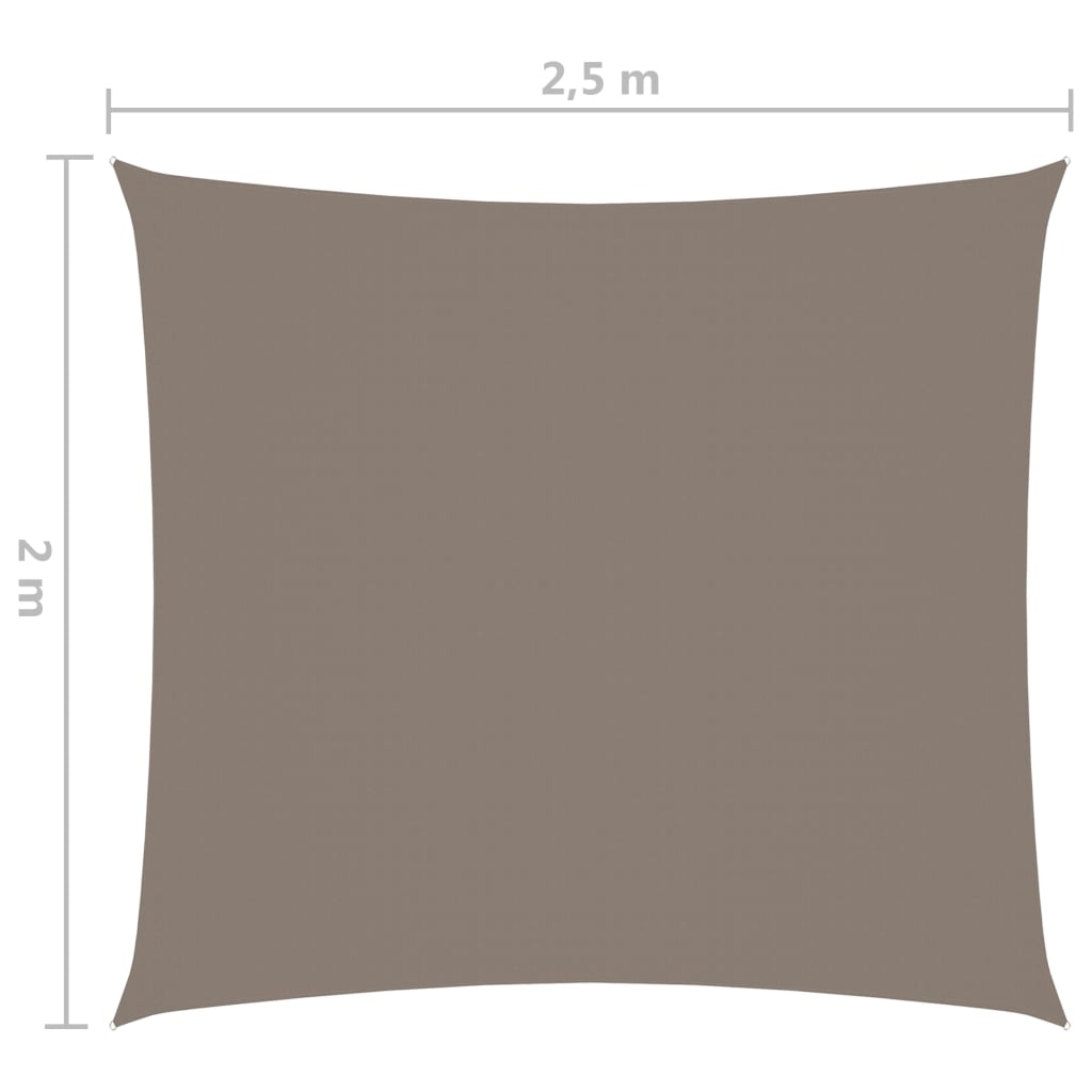 Aurinkopurje Oxford-kangas suorakaide 2x2,5 m harmaanruskea - Sisustajankoti.fi