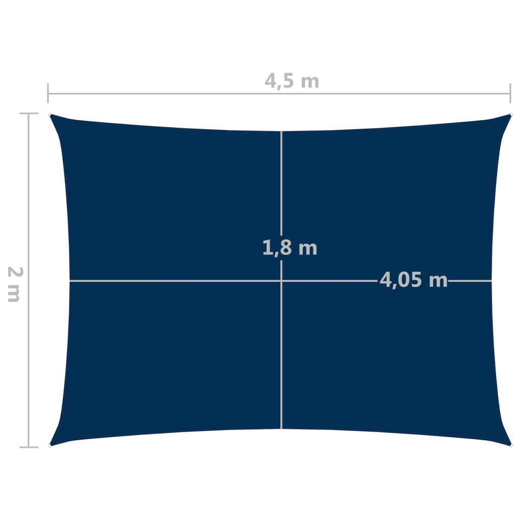 Aurinkopurje Oxford-kangas suorakaide 2x4,5 m sininen - Sisustajankoti.fi