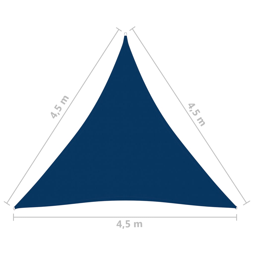Aurinkopurje Oxford-kangas kolmio 4,5x4,5x4,5 m sininen - Sisustajankoti.fi