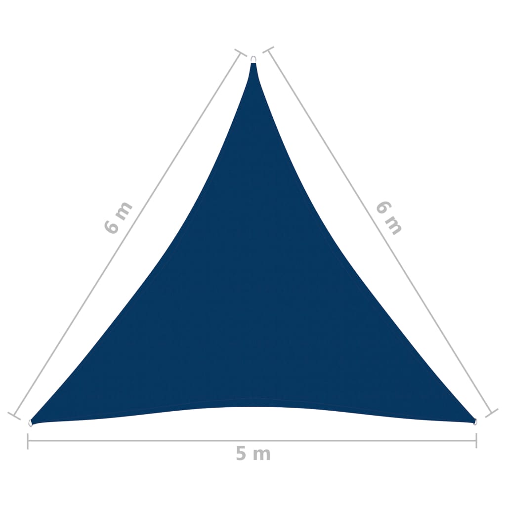 Aurinkopurje Oxford-kangas kolmio 5x6x6 m sininen - Sisustajankoti.fi