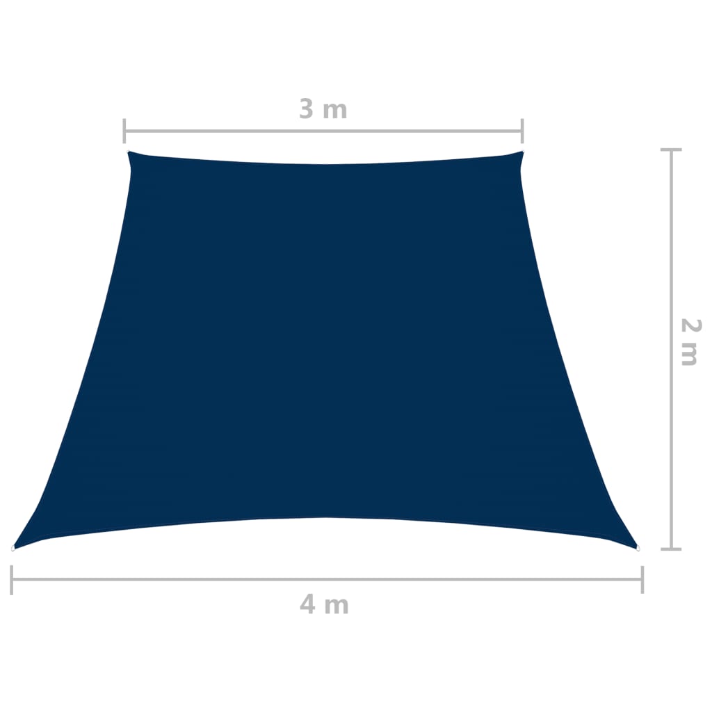 Aurinkopurje Oxford-kangas puolisuunnikas 3/4x2 m sininen - Sisustajankoti.fi