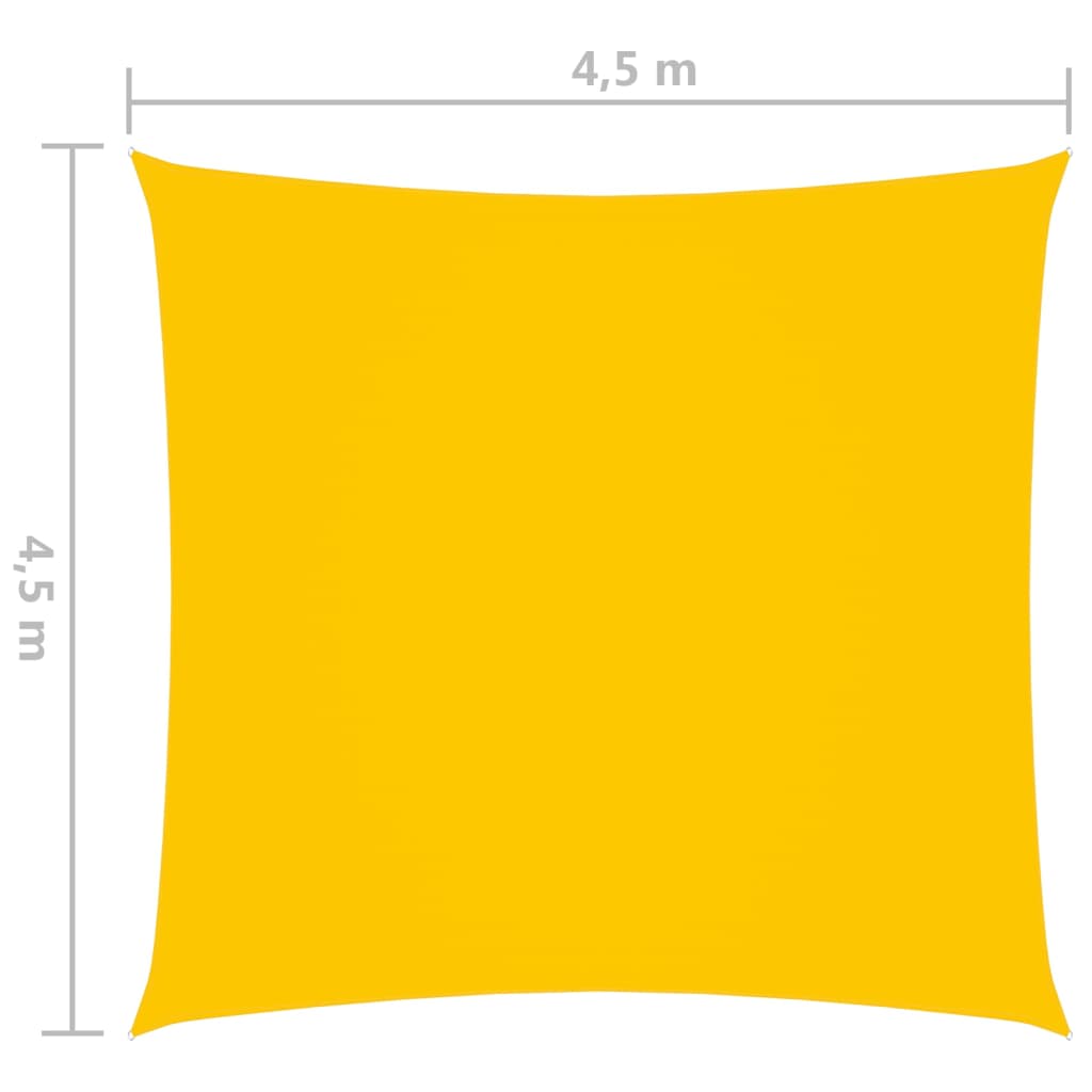 Aurinkopurje Oxford-kangas neliö 4,5x4,5 m keltainen - Sisustajankoti.fi