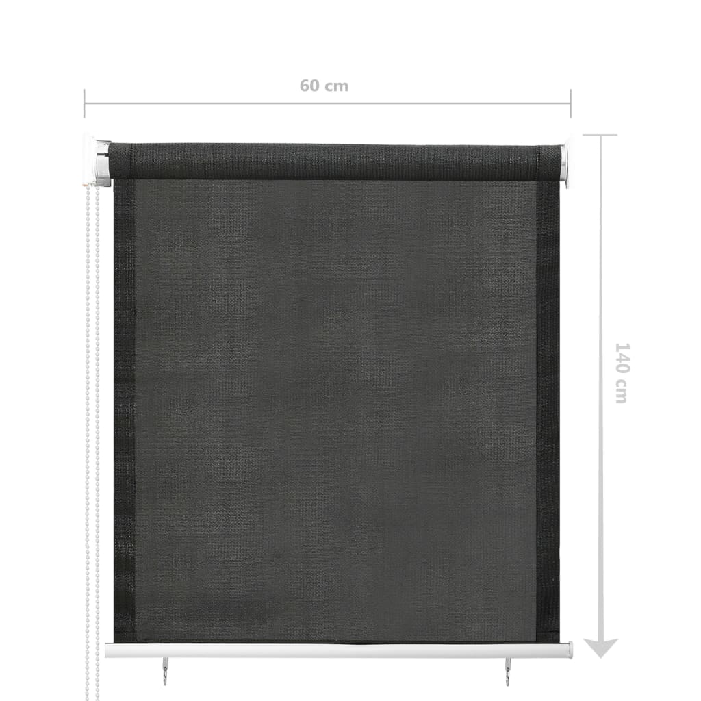 Rullaverho ulkotiloihin 60x140 cm antrasiitti - Sisustajankoti.fi