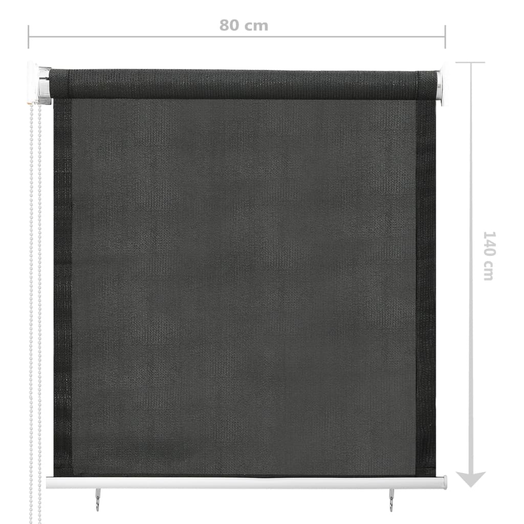 Rullaverho ulkotiloihin 80x140 cm antrasiitti - Sisustajankoti.fi