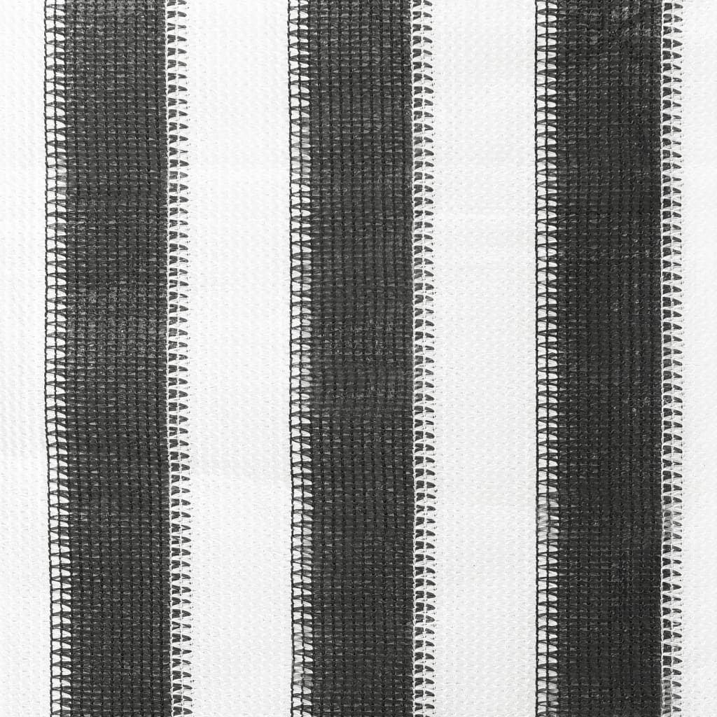 312680 Outdoor Roller Blind 80x140 cm Anthracite and White Stripe - Sisustajankoti.fi