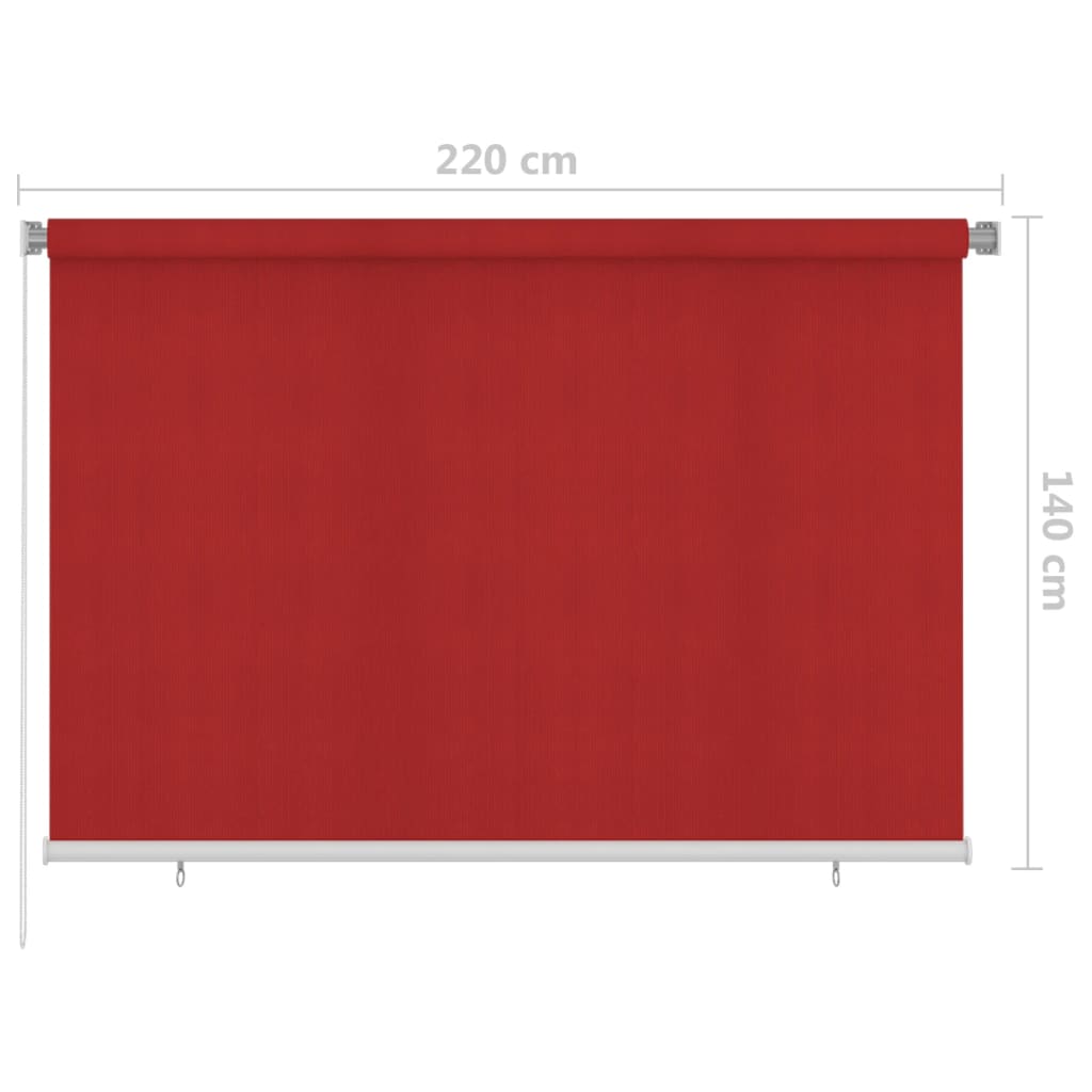 Rullaverho ulkotiloihin 220x140 cm punainen - Sisustajankoti.fi