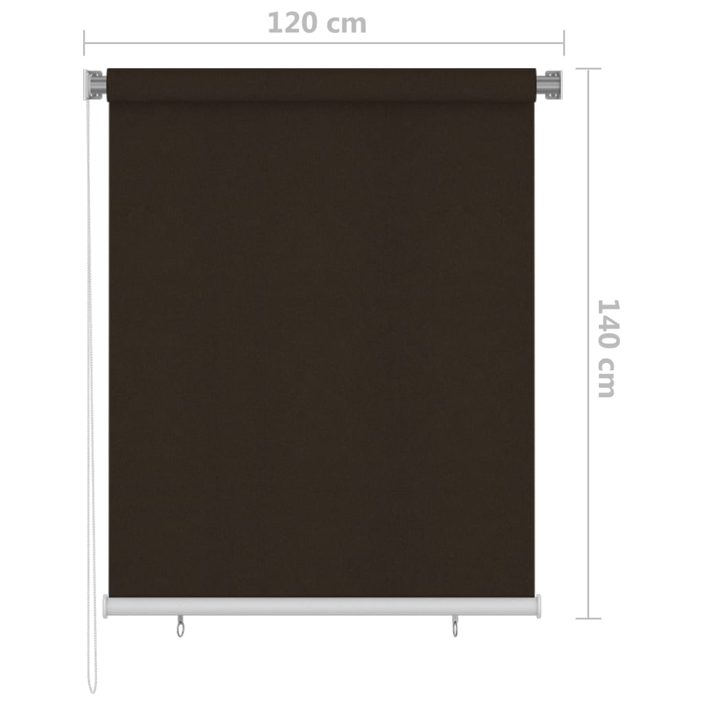 Rullaverho ulkotiloihin 120x140 cm ruskea - Sisustajankoti.fi