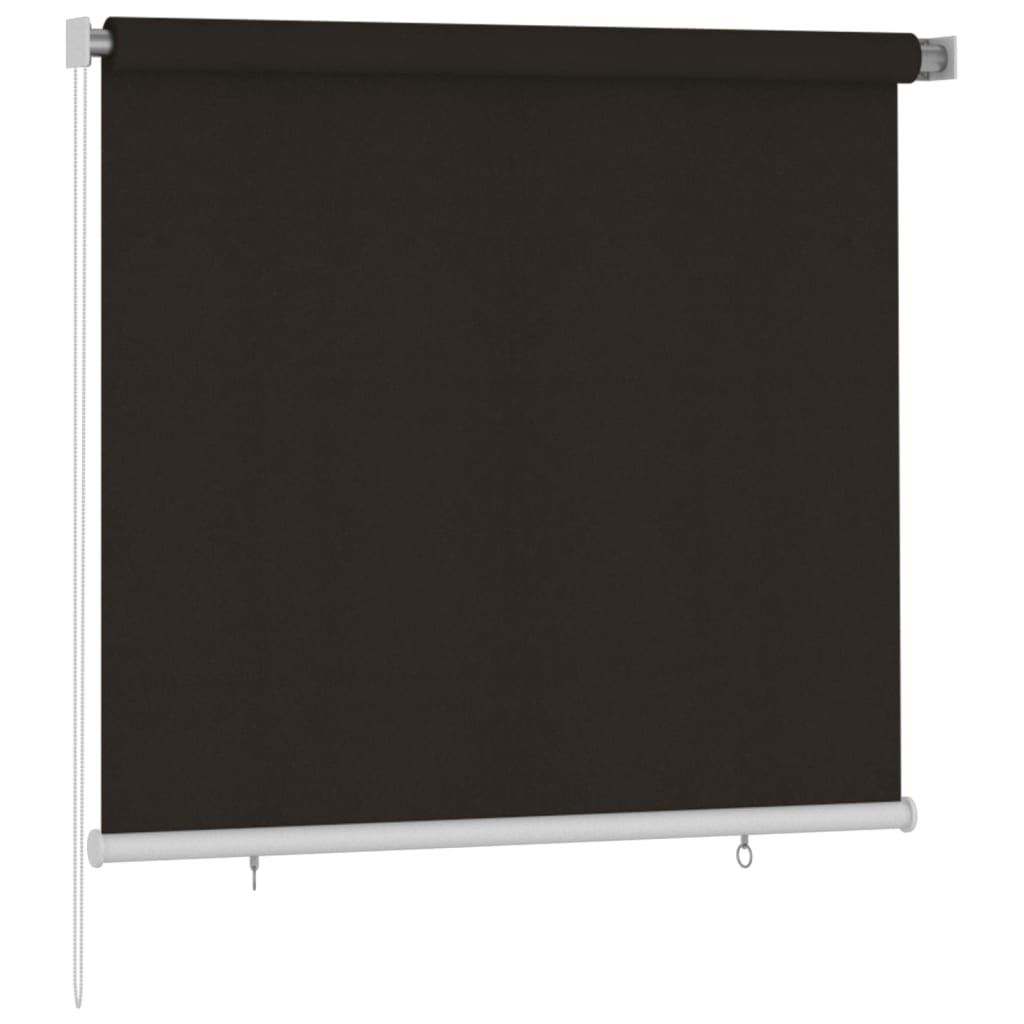 Rullaverho ulkotiloihin 160x140 cm ruskea HDPE - Sisustajankoti.fi