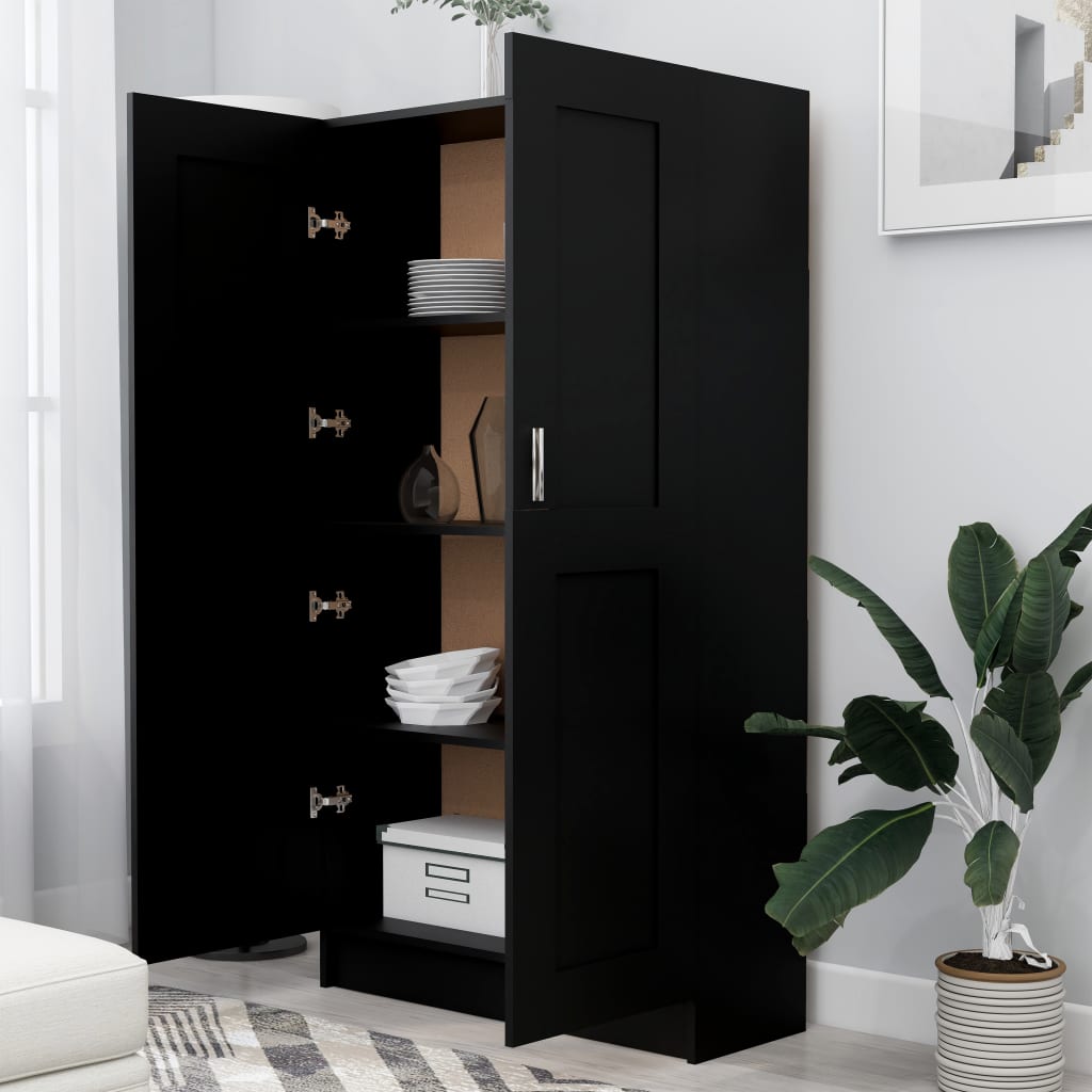 Kirjahylly musta 82,5x30,5x150 cm - Sisustajankoti.fi